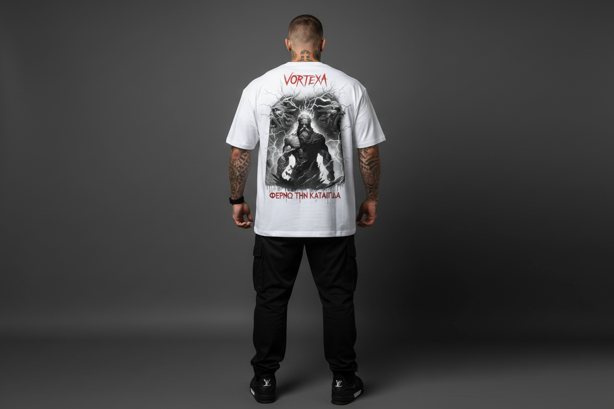 Бяла тениска - гръм и мълнии