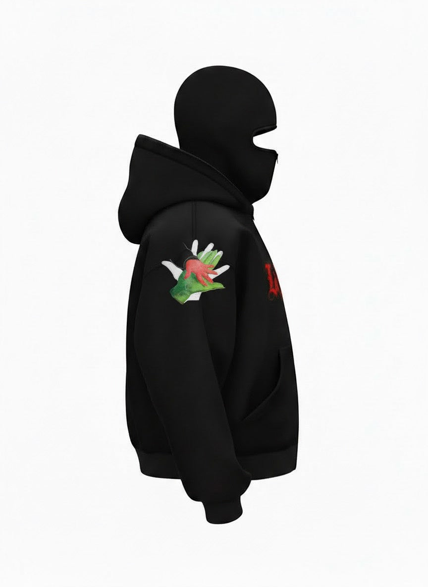 Vortex Apple Chaos Hoodie - Black