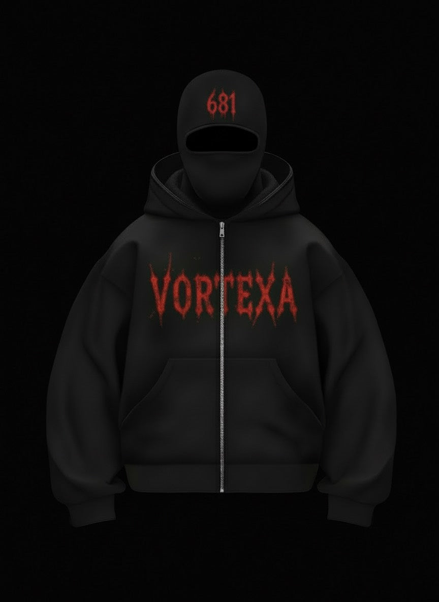 Vortex Apple Chaos Hoodie - Black