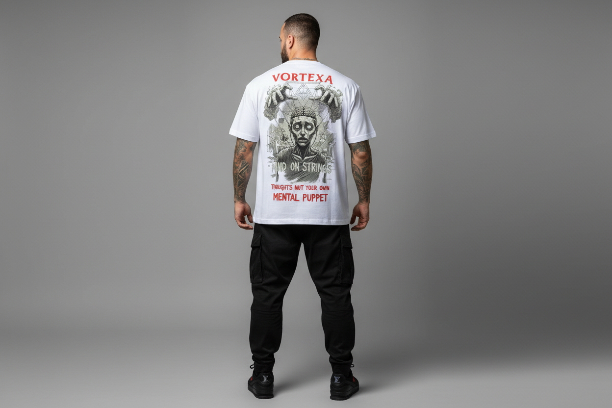 Гръб с бяла тениска - Mind on Strings